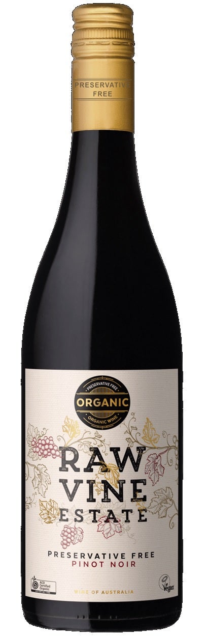 Raw Vine Estate Organic Pres Free Pinot Noir 2021 Wine